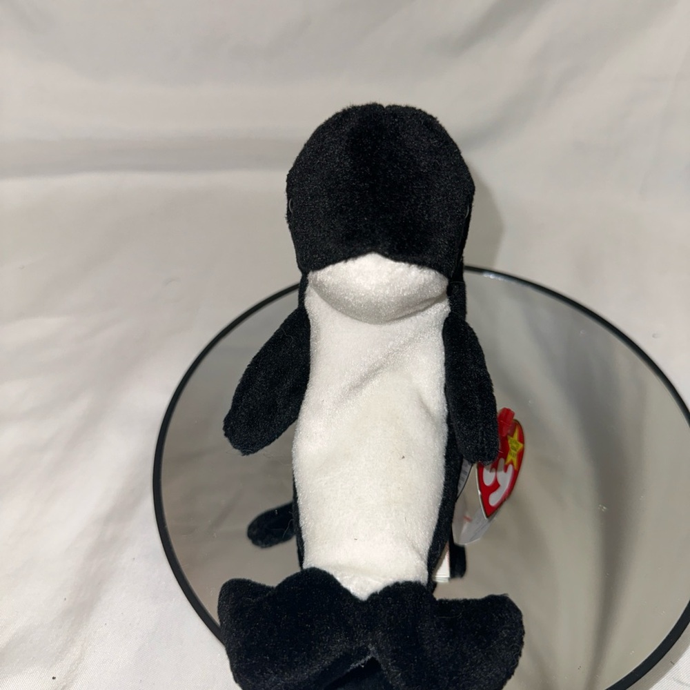 Ty Black and White Orca Plush